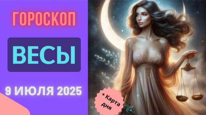 ♎ ГОРОСКОП НА 9 ИЮЛЯ 2025 ДЛЯ ВЕСОВ: ДЕНЬ ГАРМОНИИ И КРАСОТЫ!