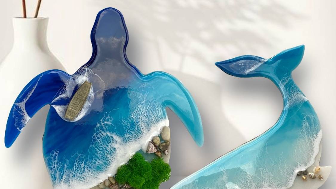 Инструкция по набору с эпоксидной смолой "Морские обитатели" смотреть онлайн