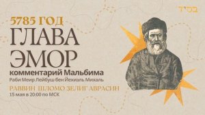 Тора с комментариями Мальбима | Глава Эмор | раввин Шломо Зелиг Аврасин