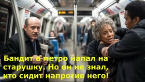 Бандит в метро напал на старушку. Но он не знал, кто сидит напротив него!