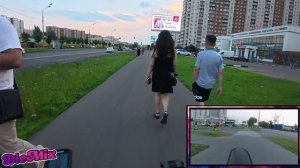Пробую 2 экшен - камеры на велосипеде, мини видео)