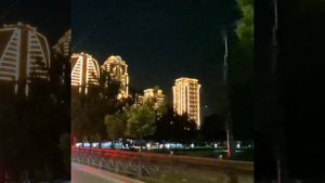 город Грозный ночью центр