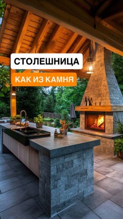 Столешница как из камня — без лишних затрат!