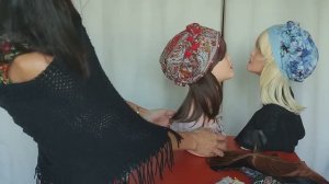 Шапочки после химиотерапии с трессами (волосами)