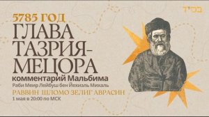 Тора с комментариями Мальбима | Глава Тазрия - Мецора | раввин Шломо Зелиг Аврасин