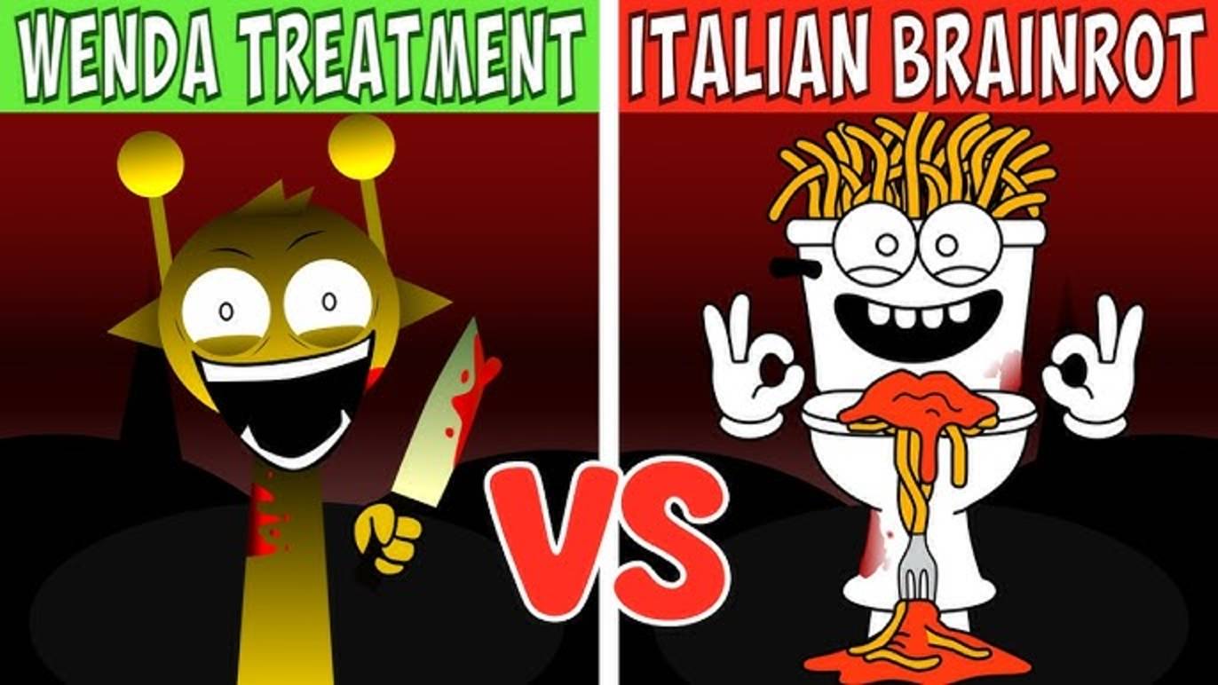  Wenda Treatment VS ITALIAN BRAINROT 3  Кто психует сильнее?  Incredibox Sprunki
sprunki wenda
