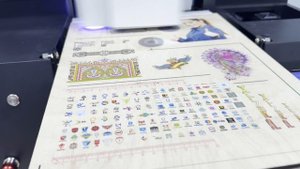 Печать на фанере на высоком и среднем качестве на УФ принтере А3 XP600