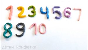 цифры из пластилина