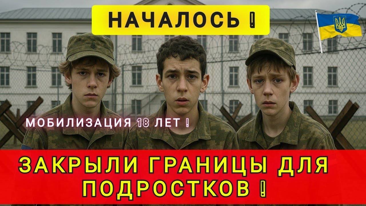 УКРАИНА ЗАКРЫЛА ГРАНИЦЫ ДЛЯ МОЛОДЕЖИ ❗️