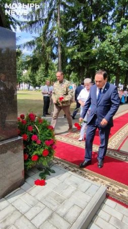 Мозырской школе №8 торжественно присвоили имя Героя Советского Союза Михаила Катаева