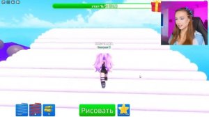 НОСТЯ ИГРАЕТ - РОБЛОКС ПАРКУР, но РИСУЙ чтобы ПРОЙТИ ! 😱 Роблокс Draw Obby