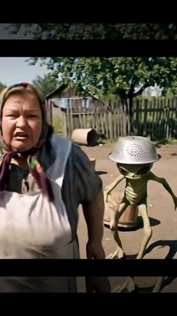 Сеня пугает кур!!! #комедия #треш #funny #инопланетянин #юмор #дача #сеня