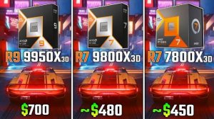 RYZEN 9 9950X3D vs RYZEN 7 9800X3D vs RYZEN 7 7800X3D | Test in 6 Games