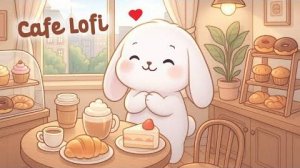 Cafe Lofi Bunny ☕🥐 4-часовая веселая песня Lofi 🐇 Милый Lofi 🍰 милая и расслабляющая музыка 🍩