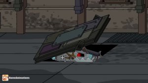 HomeAnimations – Мультики про танки  Опасная миссия Гибрида - Мощный защитник завода вступает в бой!