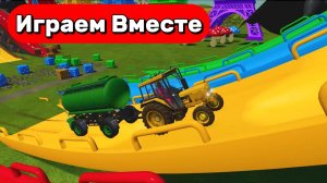 Мультики детям ! Веселые гонки машинок для детей ! Катаемся по цветным горкам с СУПЕРГЕРОЯМИ №1