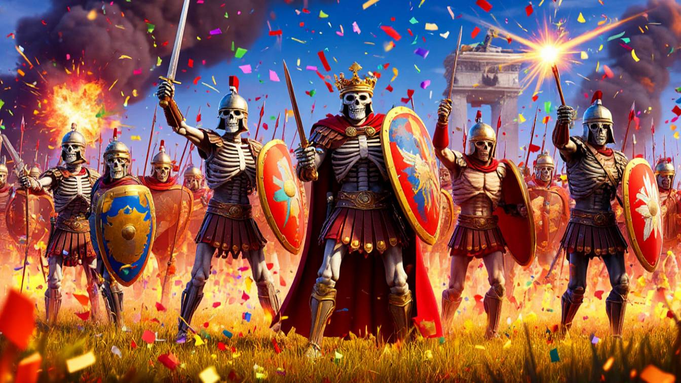 TABS: Король против Рима! 👑⚔️ Три мушкетера, лучники-скелеты