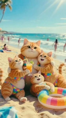 Милый толстый котик смотрит ви... #рек #топ #нейросеть #технология