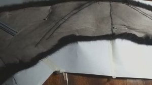 Воротник меховой. Снимаю выкройку. Долго, сложно и неинтересно..