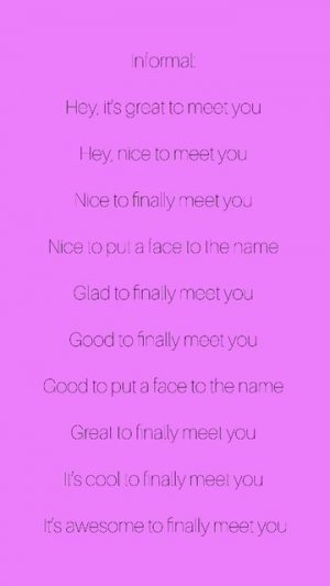 Как бы ты сказал Приятно Познакомиться? How would you say Nice To Meet You?