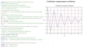 7. SCILAB  Пример. Моделирование затухающих колебаний
