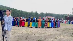 Ансамбль песни и танца "Саяны", руководитель О.С.Таряшинова, на фестивале "Ночь Ехора" 05.07.2025г.