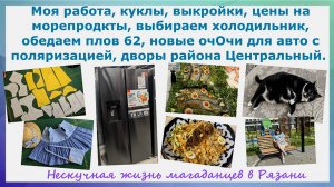 Моя работа, куклы,выкройки,кошка, морепродукты,холодильники, Плов62, новые очки,двор ЖК Центральный