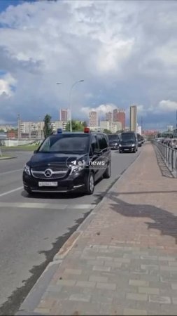 Иннопром-2025. Кортеж Михаила Мишустина в Екатеринбурге.