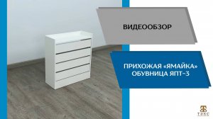 ТЭКС Видеообзор. Прихожая Ямайка. Обувница ЯПТ-3.