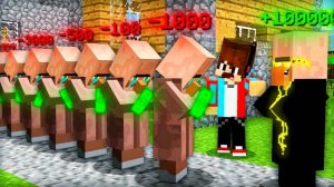 ЗРЯ ЖИТЕЛИ ВЗЯЛИ В ДОЛГ У ЖИТЕЛЯ МИЛЛИОНЕРА В МАЙНКРАФТ  Minecraft