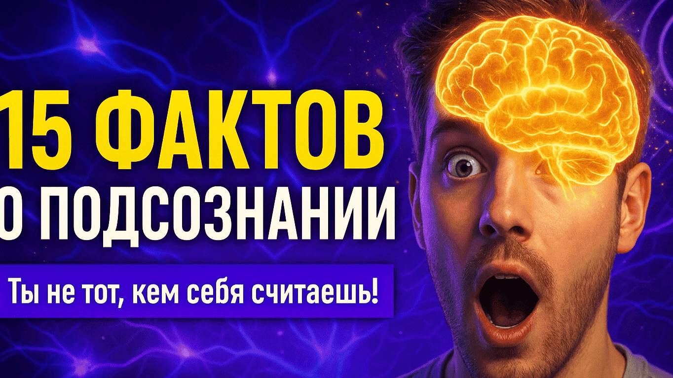 15 загадочных фактов ПОДСОЗНАНИЯ Ключ к достижению целей #уверенность смотреть онлайн