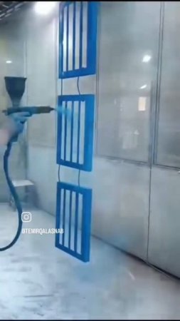 Порошковая покраска в синий глянец ⚙️🔥