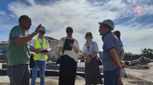 Строительство нового корпуса школы в городке Воздвиженском проверили общественные наблюдатели