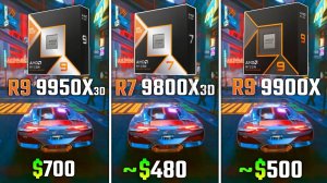 RYZEN 9 9950X3D vs RYZEN 7 9800X3D vs RYZEN 9 9900X | Test in 6 Games