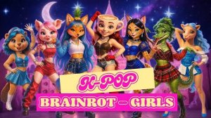НОВЫЙ ХИТ ИТАЛЬНЯСКИХ МЕМОВ SIGMA SUPER GIRL  🆚 BRAINROT GIRLS | K-POP (Капучина x Sugar) 🎶