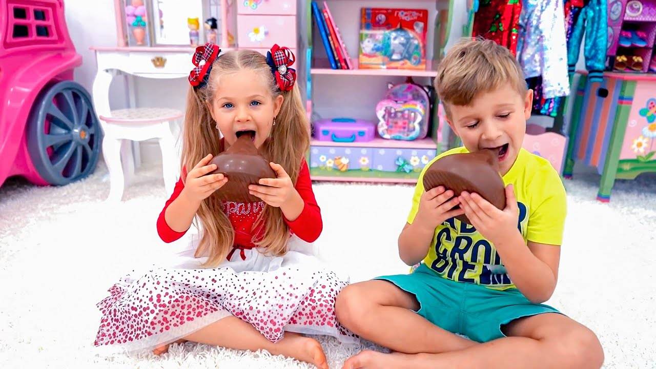 Диана и День Конфет! Диана получает сладости за хорошие поступки смотреть онлайн