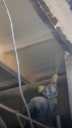 Утепление небольшого складского помещения в г. Рузаевка, закрытоячеистым ППУ толщиной 40 мм.