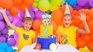 Влад и Ники. День Рождения! Ники исполняется 6 лет! Видео для детей.