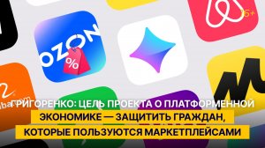 Григоренко: цель проекта о платформенной экономике — защитить граждан, пользующихся маркетплейсами