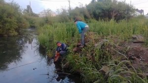 Курьезное видео или Магнитная рыбалка на реке Патрушихе в Екатеринбурге
