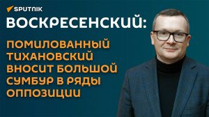 Воскресенский: помилованный Тихановский вносит большой сумбур в ряды беглых