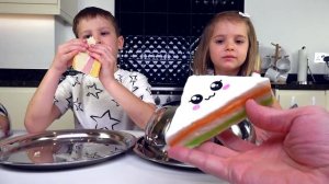 Мистер Макс ЧЕЛЛЕНДЖ SQUISHY FOOD VS настоящая ЕДА  2