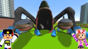 СЛОМАННЫЙ МОД МОРСКОЙ ПОЖИРАТЕЛЬ АКУЛА в МАЙНКРАФТ НУБ и ПРО ВИДЕО ТРОЛЛИНГ MINECRAFT Евгенбро