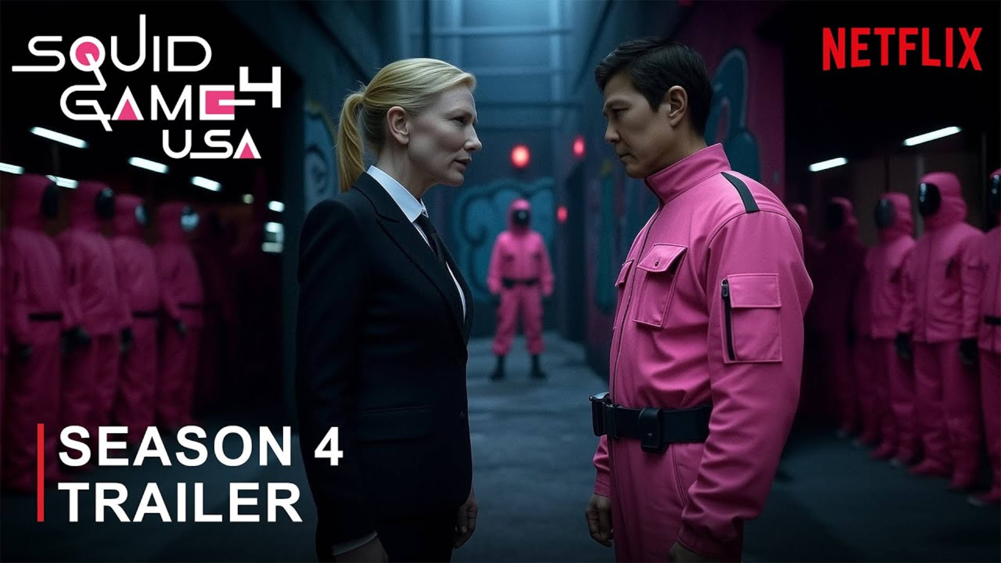 "ИГРА В КАЛЬМАРА 4 СЕЗОН: США" ТРЕЙЛЕР. СЕРИАЛ ИГРА В КАЛЬМАРА 4 СЕЗОН ПРОДОЛЖЕНИЕ. АНАЛИЗ