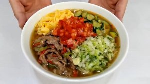 КУКСИ - Холодный суп с лапшой. Подробный, пошаговый рецепт от кореянки.