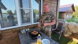 Караси хареные на костре