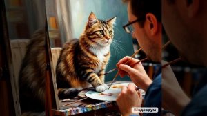 Котик ИИ шка от нейросети Шедеврум