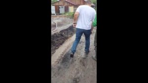 На месте подтопления