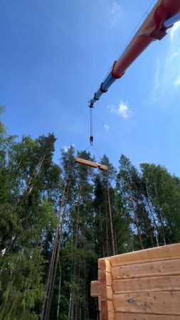 Строительство дома из лафета Кедр, Лиственница