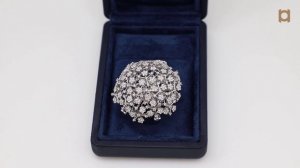 Авторское изделие. Кольцо "No Name" из белого золота с бриллиантами.